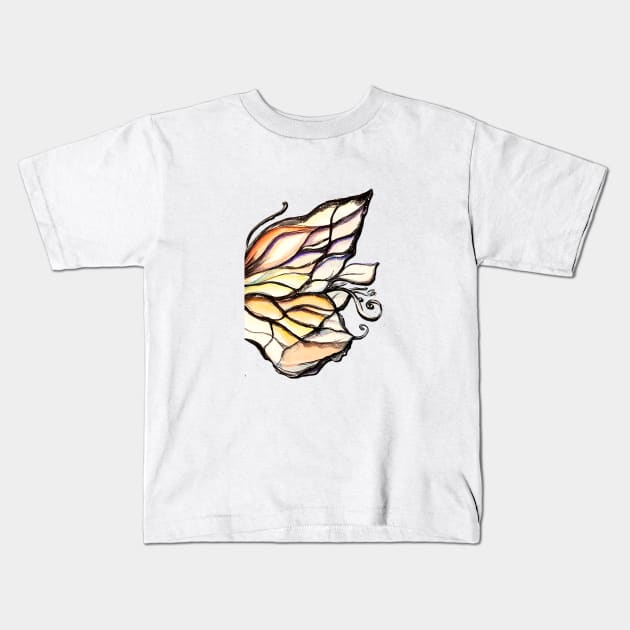 Ombre Wings Kids T-Shirt by digitaldoodlers